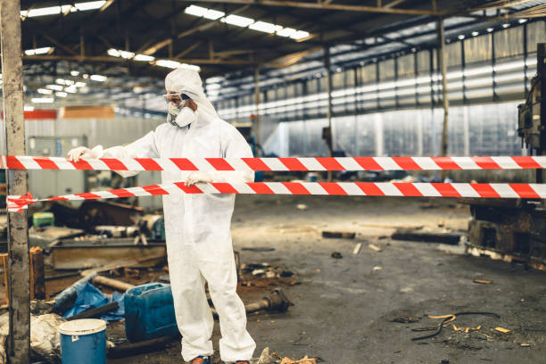 Professional Biohazard technician working in El Dorado, CA